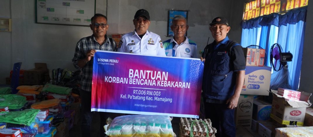 Peduli Korban Kebakaran Mamajang, Bosowa Peduli Bantu Penuhi Kebutuhan Pangan Warga